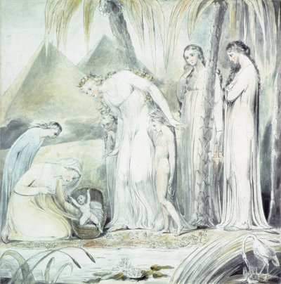 La compassione della figlia del Faraone o Il ritrovamento di Mosè, 1805 da William Blake